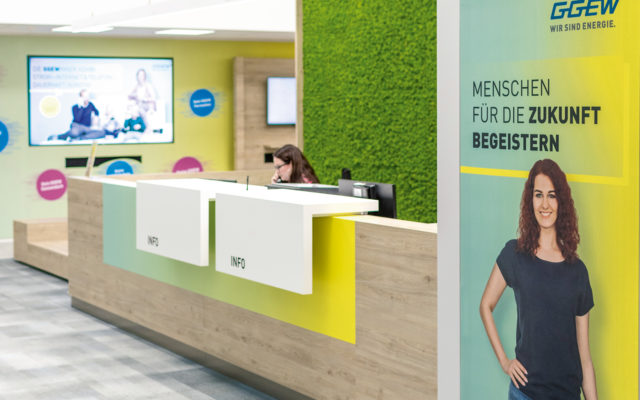GGEW Corporate Design Empfang Poster Farben