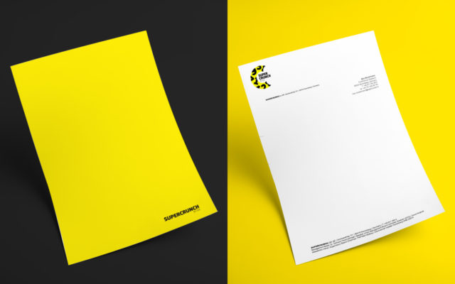 GfK Supercrunch Corporate Design Geschäftsausstattung Briefpapier